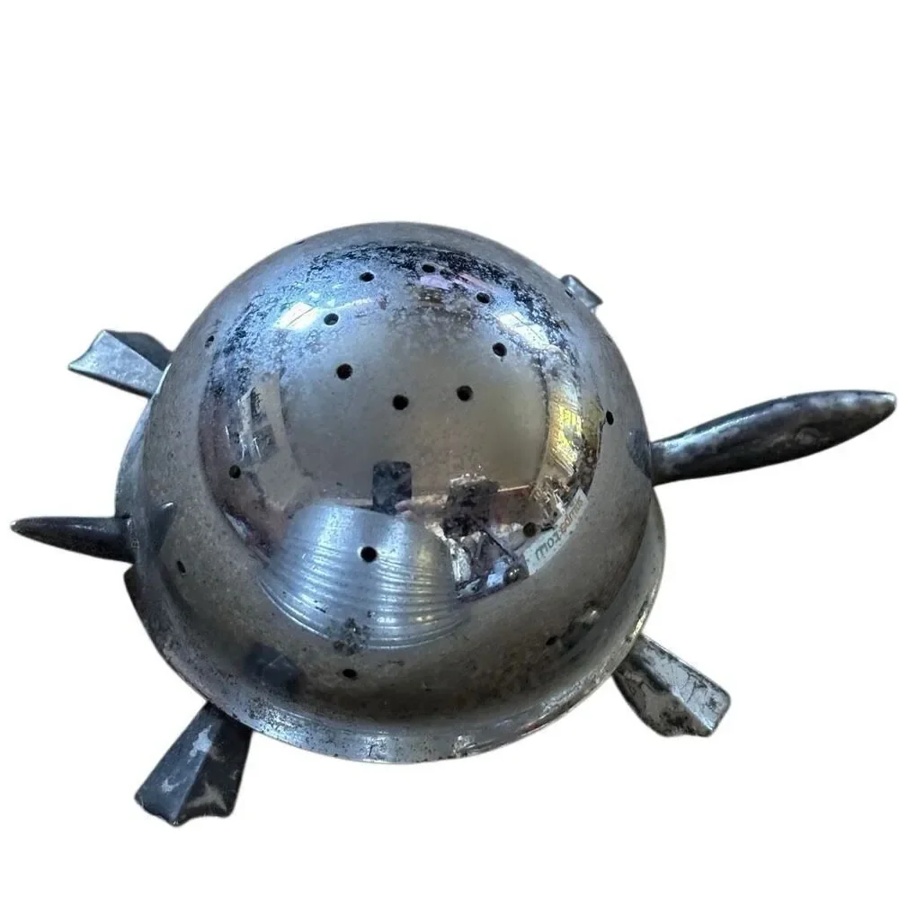 Irvinware Chrome Mock Turtle Toothpick Holder